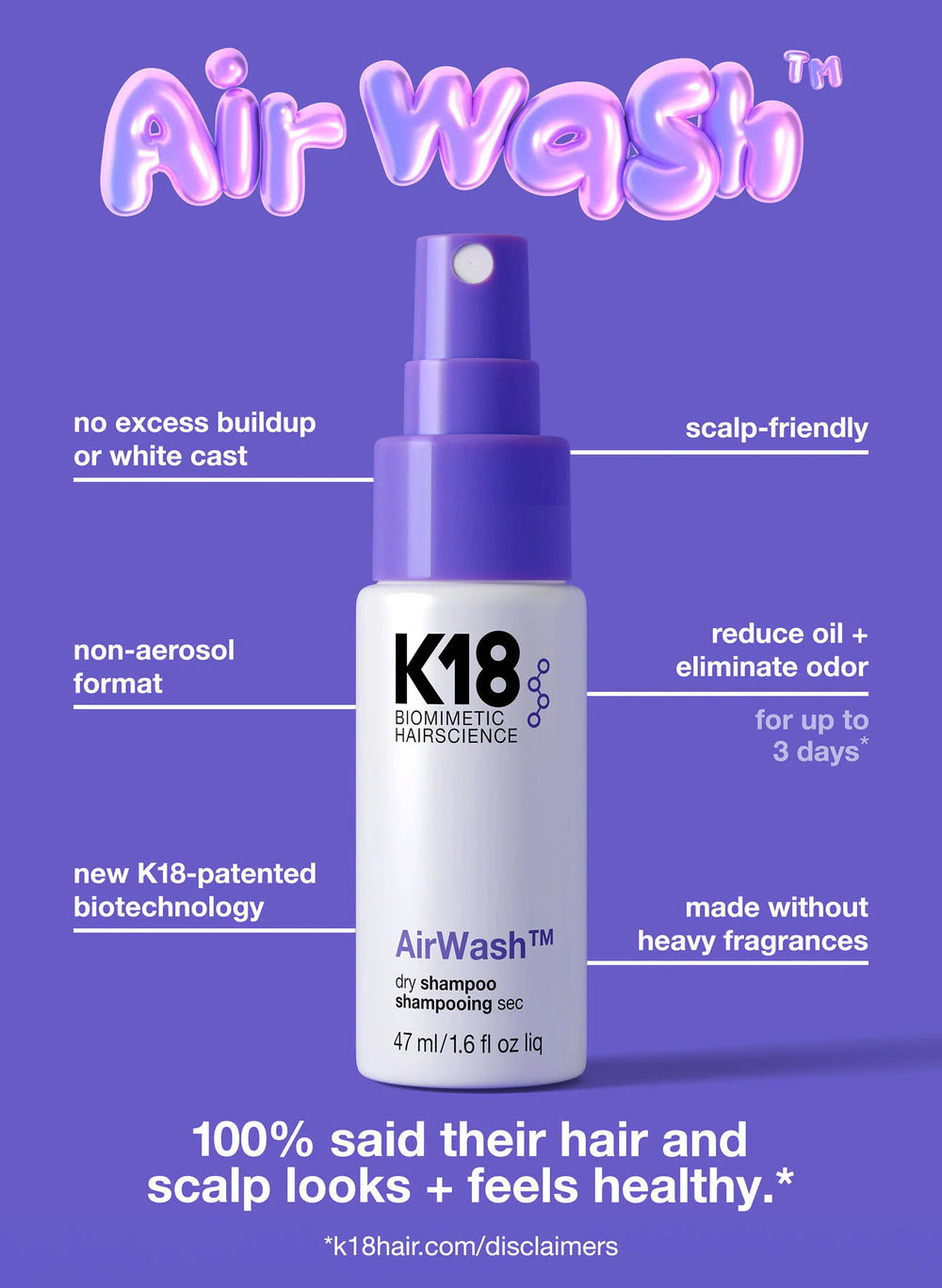 Alternative view of Mini AirWash™ dry shampoo
