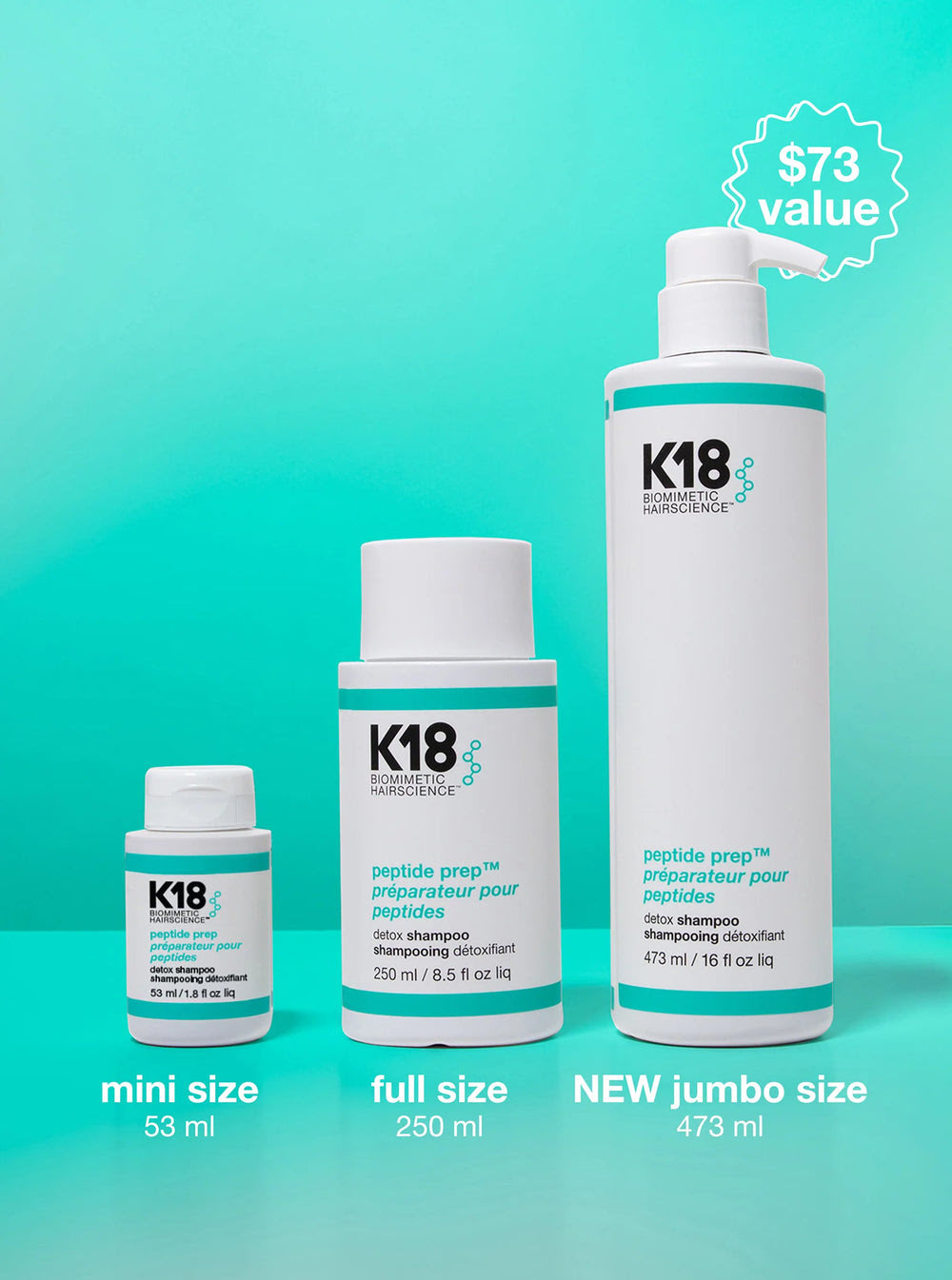 Alternative view of Jumbo PEPTIDE PREP™ detox shampoo